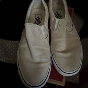 Vans Women's Slip-On Sneakers - Cream